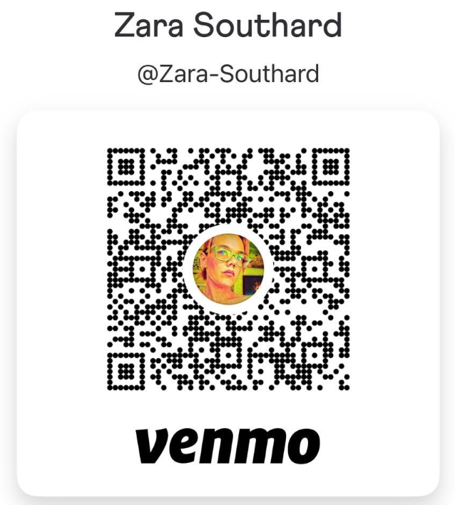 Venmo QR code for donations